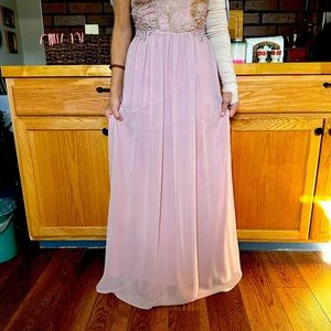 Blush Mother of the Bride formal size 7